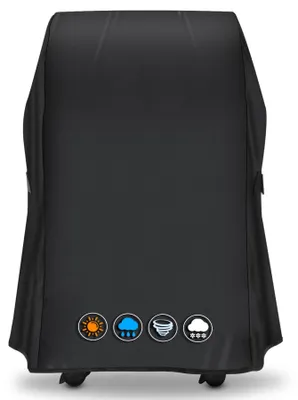 Image de Housse de barbecue robuste - Imperméable - Protection UV - Résistante au vent - Facile à nettoyer - 76 cm x 66 cm x 109 cm - Housse pour barbecue