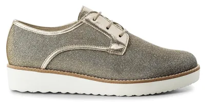 Productafbeelding van GABOR EFFECT. Dames veterschoenen van leer, kleur platina, maat 39