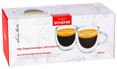 Immagine prodotto di Set di 2 tazze a doppia parete Schäfer - Bicchieri da 240 ml