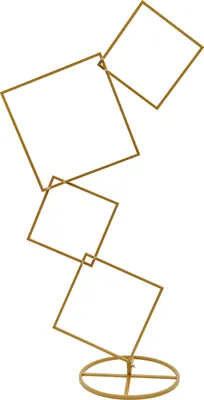 Produktbild von Hochzeit Hintergrund Blumenrahmen abnehmbar Party Dekoration (quadratisch, gold)