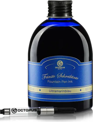 Produktbild von Schreibtinte Ultramarinblau 250 ml mit Konverter