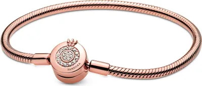 Productafbeelding van Pandora Signature Collectie Armband 589046C01 Pandora Moments Sparkling Crown Rose, 19