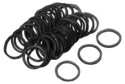 Productafbeelding van Set van 100 elastische elastiekjes, zwart, 20 mm x 1,4 mm