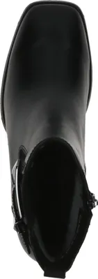 Produktbild von Caprice Damen Stiefelette Leder Karree Schnalle Trapezabsatz 9-25344-41, Größe:36 EU, Farbe:Schwarz