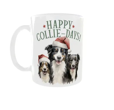 Produktbild von 300ml Weihnachtsbecher für Hunde v4 Collie