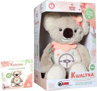 Produktbild von Interaktives, sprechendes Plüschtier KWALYNA – Geschichtenerzählender Koala (Französische Version) – 2 Stunden Geschichten