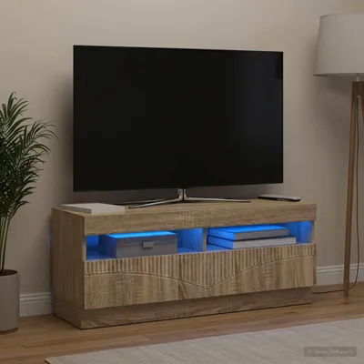 Image de Meuble TV exclusif en bois imitation chêne Sonoma