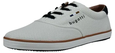 Produktbild von bugatti man Herren Low-Top Sneaker, Männer Sneaker, Wechselfußbett,maennlich,Men's,Men,Halbschuhe,straßenschuhe,leger,Offwhite (2100),46 EU/EU UK