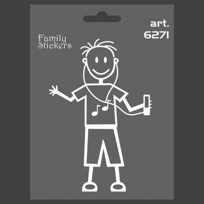 Zdjęcie produktu dla Sticker Sticker Family Young Music