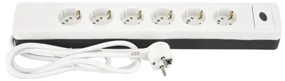 Produktbild von REV Steckdosenleiste COMBINI, 6-12 Stecker, 1,4m, weiß