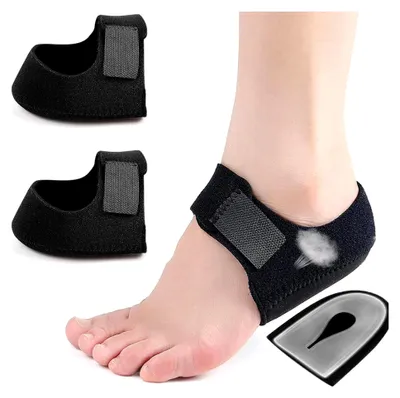 Produktbild von 2 Stück Atmungsaktive Fersenpolster für Schuhe, Gel-Fersenschutzpolster, Bequeme Fersenschoner zur Linderung von Fersenschmerzen