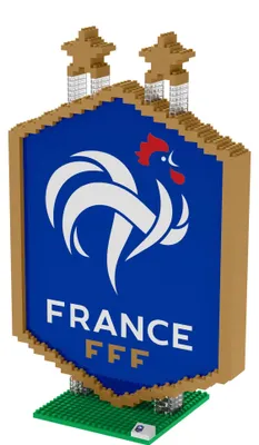 French Football Federation BRXLZ Logo 3D Bricks Bausteine-Set