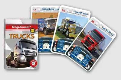 Produktbild von Quartett Trucks Kartenspiel für Kinder ab 5 Jahren, 2-4 Spieler
