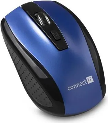 Image de CONNECT IT Souris optique sans fil (+ 2 piles AAA es), bleue