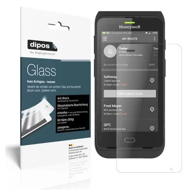 Obrázok produktu pre 2x ochranná fólia pre Honeywell CT40 matná - Anti-Shock 9H fólia dipos Glass plastové sklo