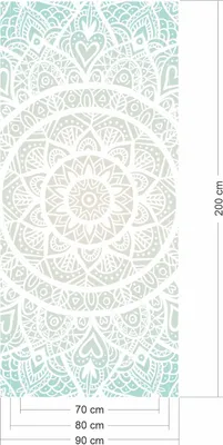 Produktbild von selbstklebendes Türbild - Mandala 0,9 x 2 m - Türtapete Türposter Klebefolie Dekorfolie
