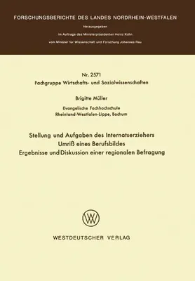 Obrázok produktu pre Stellung und Aufgaben des Internatserziehers