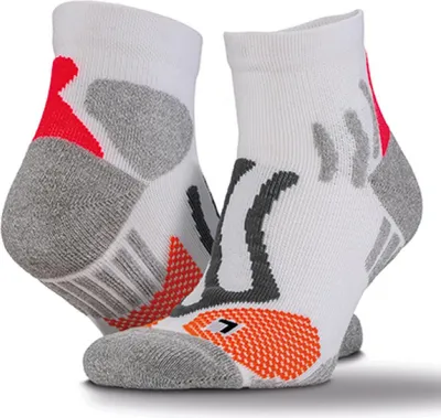 Produktbild von SPIRO S294X | Herren Technical Compression Coolmax (Polyesterfasern) Sports Socks - Farbe: White - Größe: L/XL