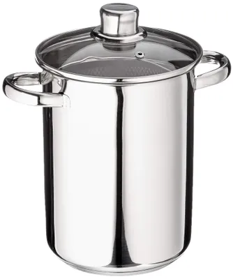 Spargeltopf 16 cm, Edelstahl, mit Deckel, Induktion
