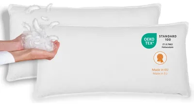 Produktbild von Solidchoice – Set aus 2 Kissenbezügen für Daunendecken, 40 x 80 cm, aus Daunen und Federn
