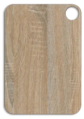 Imagen del producto de Tabla de cortar Arcos con gancho, 330x230 mm, color marrón