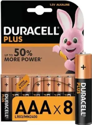 Produktbild von Duracell - Batterie Duracell plus AAA 8st | Blasen Sie ein 8 -Stück | 10 Stück