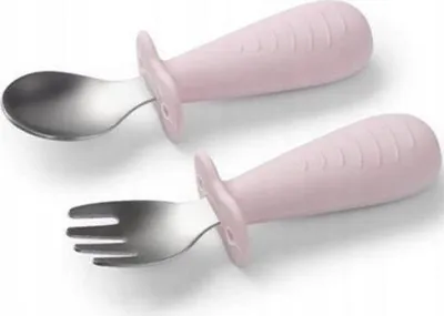 Image de Couverts pour enfants en acier inoxydable - rose