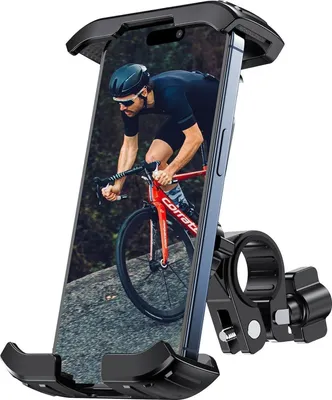 Obrázok produktu pre Univerzálny držiak na mobilný telefón na bicykli 360° 4,7-7 palcový iPhone Samsung Huawei - čierny