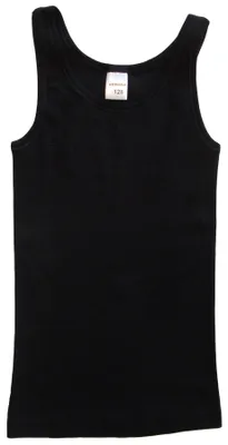 Produktbild von HERMKO 2000 Mädchen Unterhemd aus 100% Baumwolle, Farbe:schwarz, Größe:164