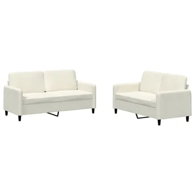 Produktbild von 2-tlg. Sofagarnitur Creme Samt