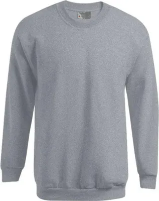 Produktbild von Premium Sweatshirt Plus Size Herren, Sportgrau, 5XL