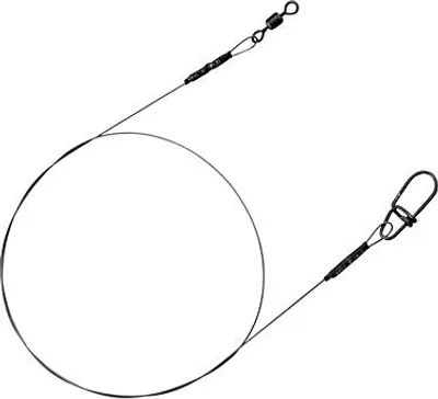 Produktbild von Spro Matt Black Leader 1x1 Titanium - Spinnvorfach, Länge/Durchmesser/Tragkraft:30cm / 0.30mm / 10kg - 22lb