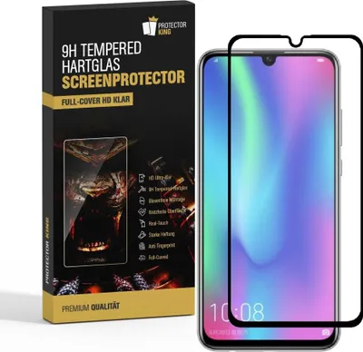 Produktbild von 2x 9H Hartglas für Huawei Honor 10 Lite FULL Panzerfolie Displayschutz SW KLAR Panzerglas Schutzglas