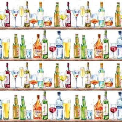 Produktbild von Servietten 33x33 cm - Cocktail Bar