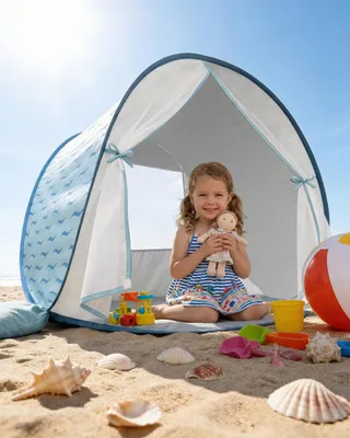 Produktbild von Pop-up-Strandzelt für Babys mit UV-Schutz und Tragetasche