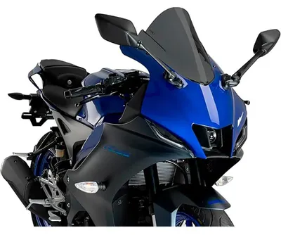 Produktbild von PUIG Z-Racing Dunkelrauch Windschild für Yamaha YZF-R125