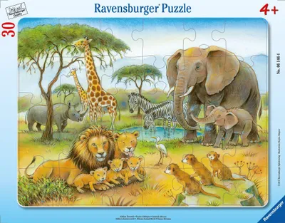 Obrázok produktu pre RAVENSBURGER Africké zvieratá puzzle 30 dielov