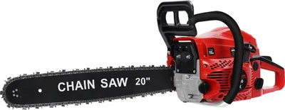 Produktbild von 20-Zoll-Benzinkettensäge, 58 cm³ Zweitakt-Benzinkettensäge, kabellose Handkettensäge, Hochleistungs-Forstsäge zum Holzfällen und Baumschnitt