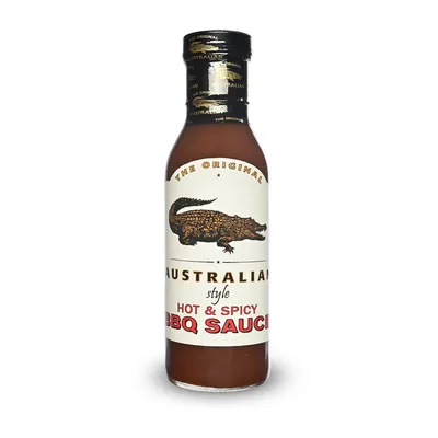 Verpackungsbild The Original Australian Hot and Spicy BBQ Sauce mit Raucharoma 355ml