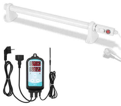 Image de Chauffage électrique pour serre Ikodm, 90W, avec thermostat antigel réglable, 70 cm, 220–240V