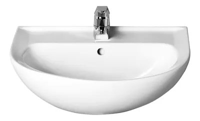 Produktbild von IS Waschtisch Eurovit, 1 Hl., m.Ül., 650x475x215mm, Weiß