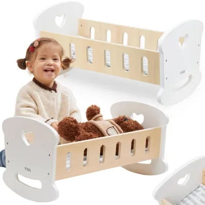 Produktbild von VIGA Holz-Puppenwiege mit Herz