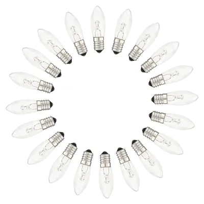 Kerzenlampen E10 12V 3W warmweiß 2700K 20 Stück