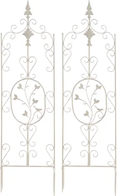 Produktbild von CLP 2er Set Rankgitter Burgus aus Eisen antik-creme