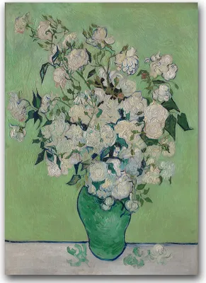Produktbild von Poster - Canvas - Leinwand - 59,4 cm x 84,1 cm - Fotoposter - Leinwandkunst - Van Gogh Roses