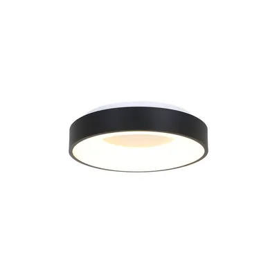 Image de Plafonnier - noir - Ringlede - plastique métal - Ø 30cm - LED - 3086ZW - Steinhauer