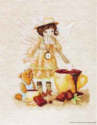 Produktbild von Kreuzstich-Set "Schoko Fee" von Luca-S, Zählmaschenmuster, 18,5 x 22,5 cm