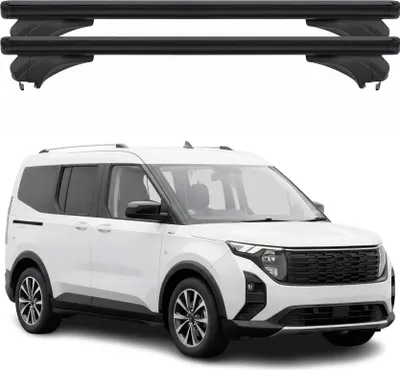 Immagine prodotto di Portapacchi Menabo per Ford Tourneo Courier 2023-2025 in alluminio nero, 2 pezzi