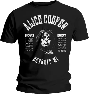 Produktbild von Alice Cooper School's Out Lyrics Black M T-Shirt