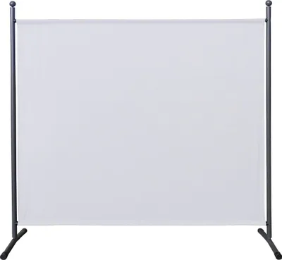 Produktbild von Paravent Outdoor Wetterfest 180 x 178 cm Weiß | Raumteiler Stellwand Innen | Garten & Balkon Sichtschutz Blickdicht